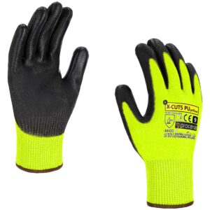 RĘKAWICE OCHRONNE ANTYPRZECIĘCIOWE X-CUT5 PU YELLOW