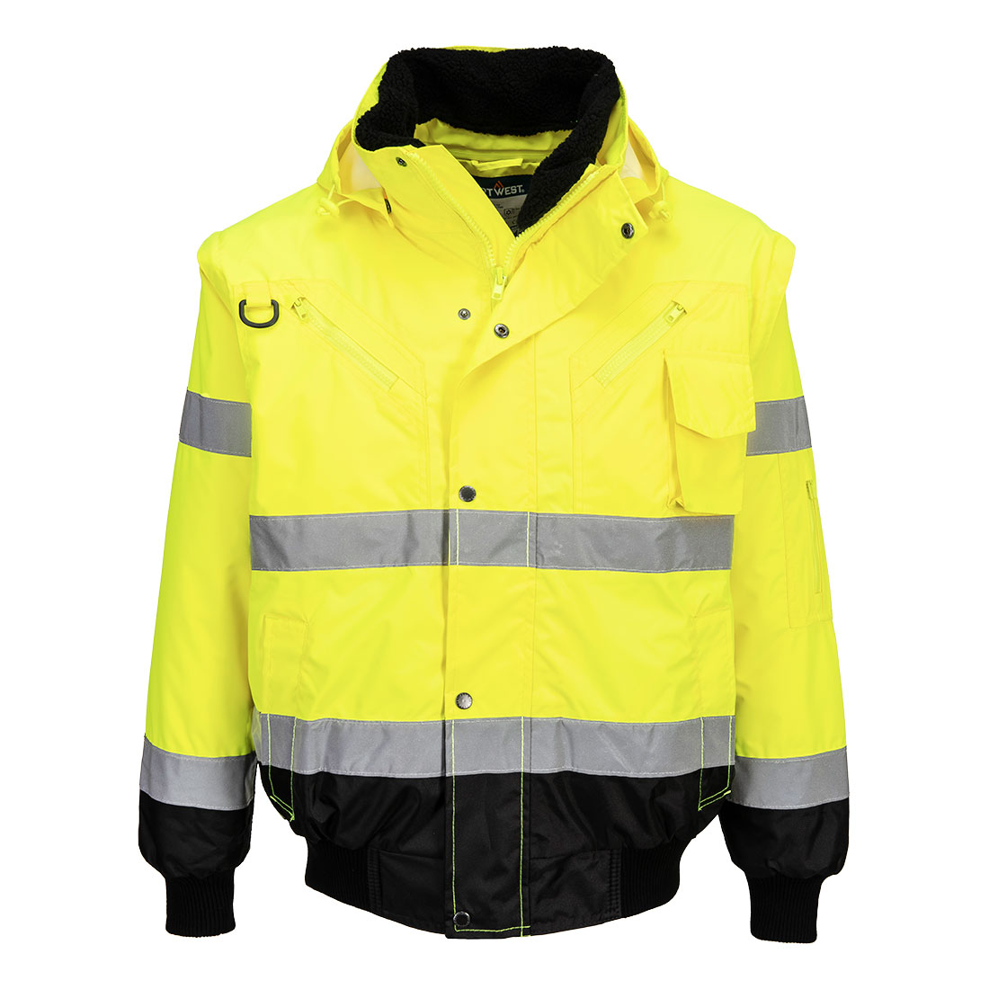 Kontrastowa kurtka ostrzegawcza Bomber 3 w 1 - obrazek 3