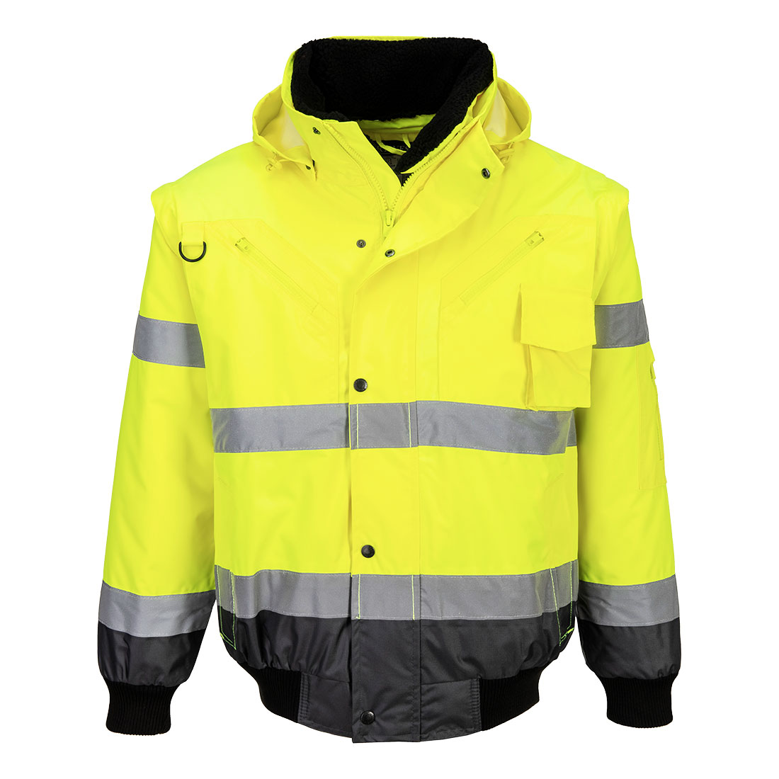 Kontrastowa kurtka ostrzegawcza Bomber 3 w 1 - obrazek 4