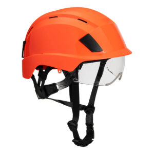 Kask ze zintegrowaną wizjerką