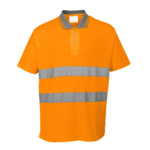 Koszulka ostrzegawcza Polo Cotton Comfort z krótkim rękawem
