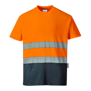 T-shirt dwukolorowy ostrzegawczy Cotton Comfort
