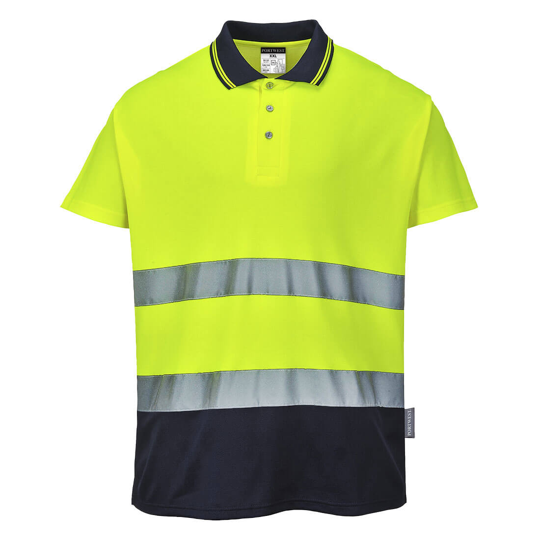 Koszulka polo dwukolorowa Cotton Comfort - obrazek 2