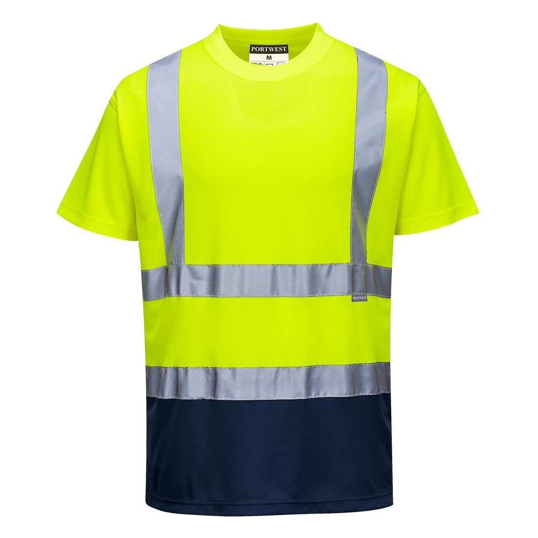 T-shirt ostrzegawczy dwukolorowy - obrazek 2