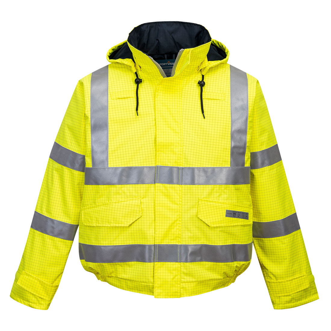 Trudnopalna kurtka ostrzegawcza i antystatyczna Bomber Bizflame Rain - obrazek 2