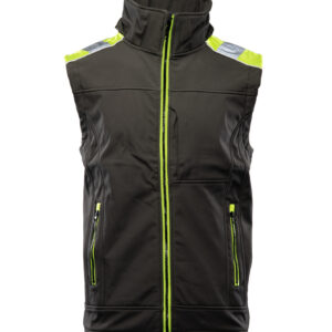 SEVEN KINGS RIVAL KAMIZELKA SOFTSHELL CZARNY/ŻÓŁTY